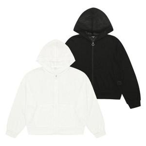 에꼴리에 세이브존03 쿨니트 썸머 집업 가디건  25B5181-BK/WT