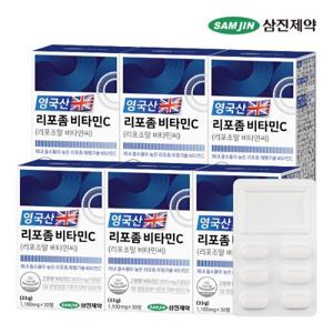 삼진제약 영국산 리포좀 비타민C 리포조말 비타민씨 6박스 (180정)