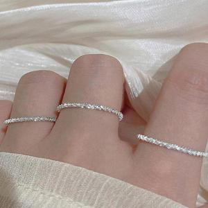 [루즈루나]블링 실버 체인 925 은 반지