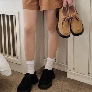 [디자이어로즈]여자 대학생 스웨이드 단화 스니커즈