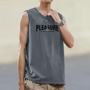 [디자이너몰]신상 루즈핏 피트니스 면 남성 민소매 티셔츠