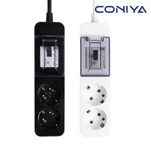 코니야 고용량 멀티탭 누전차단 2구 1.5m 국산 4000W 과부하차단