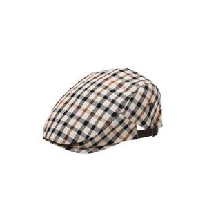 갤러리아_DCHE6EL01W2 닥스 [26SS] 브라운 체크 면 헌팅캡