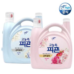 [3배고농축!] 피죤 프리미엄  대용량 섬유유연제 6Lx2 / 일반드럼겸용