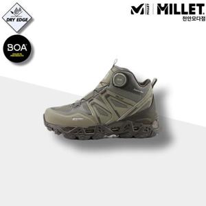 [밀레]밀레 기능성 남성 여성 방수 트레킹 미드형 등산화 산행 보아 쿠션 착화감 올리브_CA