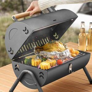 휴대용그릴 양면 훈제바베큐그릴 캠핑 차박 오븐 휴대용 숯불구이