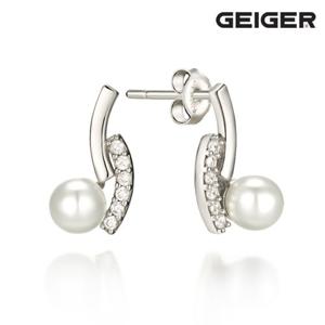 [가이거] 진주 라인 실버 귀걸이 GISVEE008