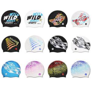 TS스포츠 AB 실리콘 나염수모 (종합12종) 성인 아동 겸용 수영모자 수영모 수영용품 수영장강습 생존수영