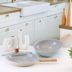 [EISENBERG] 아이젠베르그 에스트 IH 세라믹 후라이팬 3종세트(28후+28궁+28유리커버)