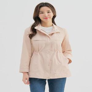 [올포유][올포유] [모델착장] 여성 자수 포인트 중기장 사파리 점퍼 ALFRM2311-508