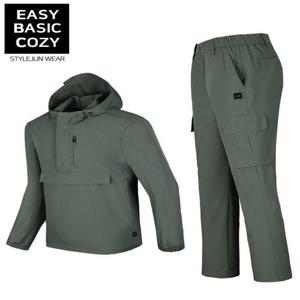 [스타일준]남자 트레이닝복 아노락 세트 츄리닝 등산복 작업복