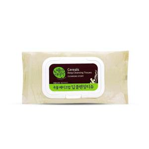 과일나라 곡물 메이크업 딥 클렌징 티슈 100매 (WC77B64)