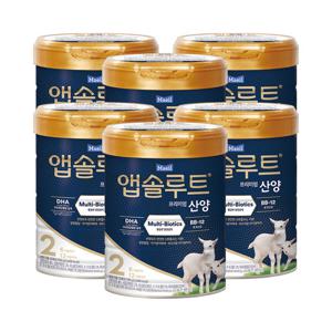 [24년 리뉴얼] 앱솔루트 프리미엄 산양 750g 2단계(6~12개월) 6캔
