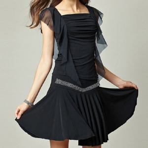 까르죠아 속치마 일체형 보석 미니 스커트 댄스 치마 플레어 라인 밸리 스포츠 여성