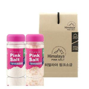 히말라야 핑크 미네랄 솔트 2종 선물세트 암염 (굵은 소금 1개+가는 소금 1개) 답례품