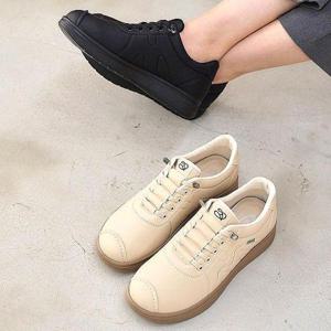 [옷자락]여성 끈안풀리는 스티치 키높이 운동화 스니커즈