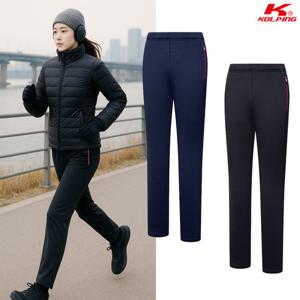 콜핑 여성 겨울 보온 사이드 빅로고 트레이닝 등산 바지 KSC954SP9W