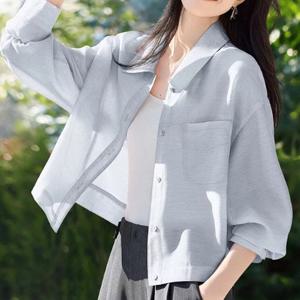 [블랙퀸] 프라임 셔츠형 쿨소재 자켓 blk004599