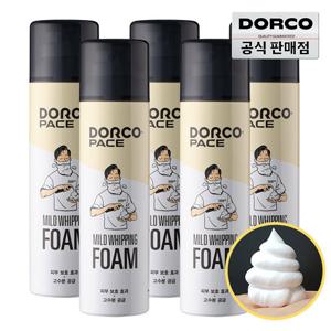 도루코 페이스 대용량 마일드 휘핑 쉐이빙폼 250ml 5개