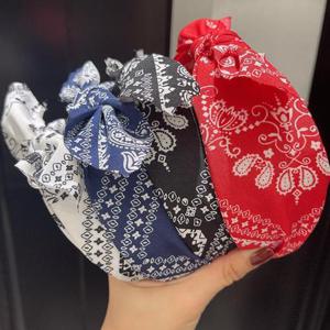 [홀리지]파니 페이즐 리본 반다나 머리띠 헤어밴드