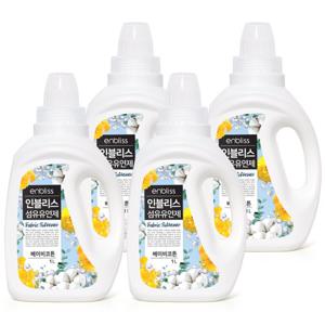인블리스 저자극 섬유유연제 베이비코튼 1L x4개