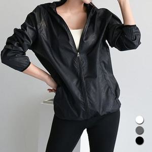 [유니제이] 커브린 후드 바람막이+파우치