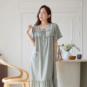 갤러리아_바풀 여성잠옷 레이온 반팔 잠옷 원피스 홈웨어 CA4V316-16