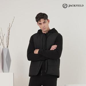 [잭필드][잭필드]남성 멜리플 집업 트레이닝 베스트 블랙