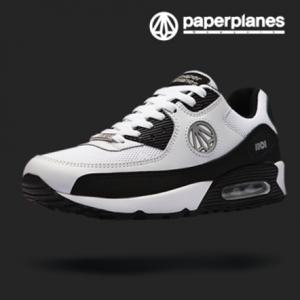 (PP1101 리미티드)페이퍼플레인 화이트그레이블랙 천연소가죽 에어 운동화/런닝화/스니커즈