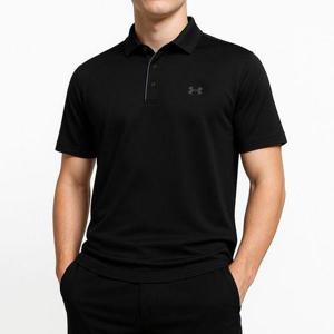 [언더아머]UA 테크 골프 티셔츠 반팔티 블랙 1290140-001