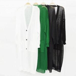 여자봄신상 니트가디건 그물 가디건 니트 롱 여름