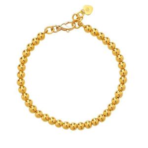 갤러리아_여자 순금 볼 팔찌 레이어드 24K 7.5g 18K장식