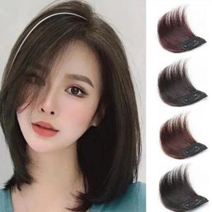 여성 똑딱핀 부분 가발 정수리뽕 옆머리 볼륨 가발
