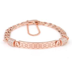 미니아트 14Kgp 로즈골드 클레타  뱅글 체인 팔찌