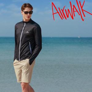 [에어워크]서프 남성래쉬가드세트 집업+트렁크 YAWe5033_BK+YAWe0917_BE