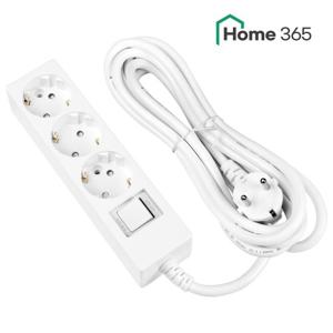 [홈365] 국산 과부하차단 멀티탭 3구 3m / 16A 접지 멀티콘센트