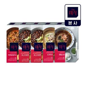 [더미식] 냉온 요리면 4종 세트(메밀소바 1개+초계국수 1개+육개장칼국수 1개+유니자장 2개)