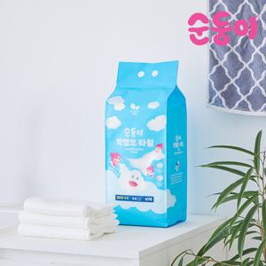 순둥이 일회용 빅엠보 타월 중형 40매 1팩 /수건 사이즈