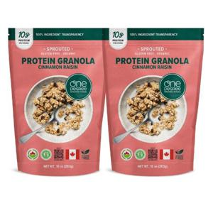 [대상웰라이프] 원디그리 유기농 시나몬 레이즌 프로틴 그래놀라 283g 2봉