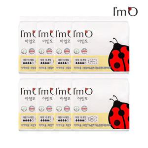 아임오 뉴울트라슬림 유기농 순면생리대 대형 10p x8개 (총 80개)+중형 10p 증정