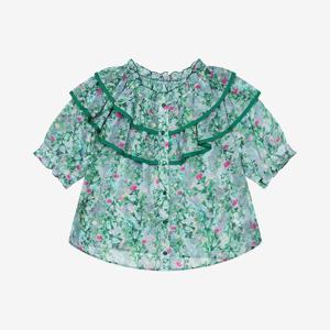 [베스띠벨리]보헤미안 러플 플라워 블라우스 ( BKBAG2468 )