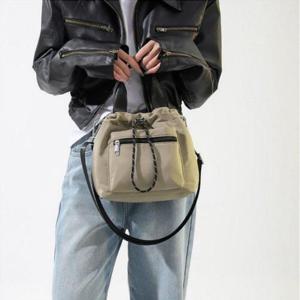 크로스백 숄더 토트 복주머니 가방 여성용 데일리 스트랩 숄더백 WFM619U