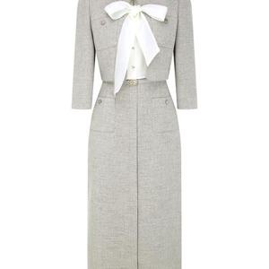 [JJ JIGOTT]타이 레이어 재킷 H라인 원피스/GS4-A0-OP371_CC