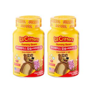[릴크리터스] 꾸미베어스 어린이 칼슘비타민D 60구미 2병