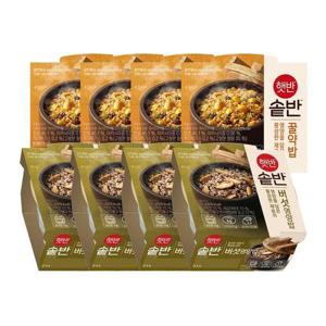 [CJ제일제당]솥반 버섯영양밥 200gx4 + 꿀약밥 210gx4
