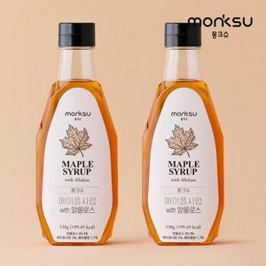 몽크슈 무설탕 저당 알룰로스 메이플시럽 530gx2