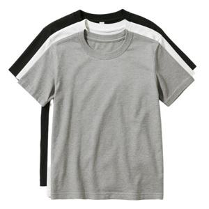 [라이프폼]3장1세트 남성 여성 순면 무지 라운드 반팔 무지티 기본티 티셔츠 흰티 면티 반팔티