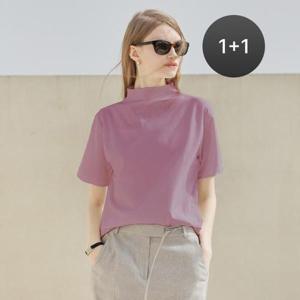 [리안뉴욕][리안뉴욕][1+1] 모달 카울넥 티셔츠