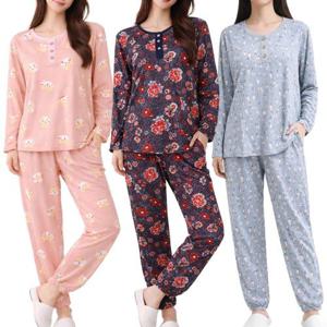 여성잠옷 피치 시보리 상하세트 홈웨어 이지웨어