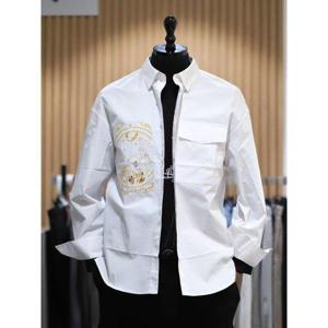 갤러리아_BON 화이트 디즈니 콜라보 미키마우스 포켓  셔츠형 재킷 BN3SBA6